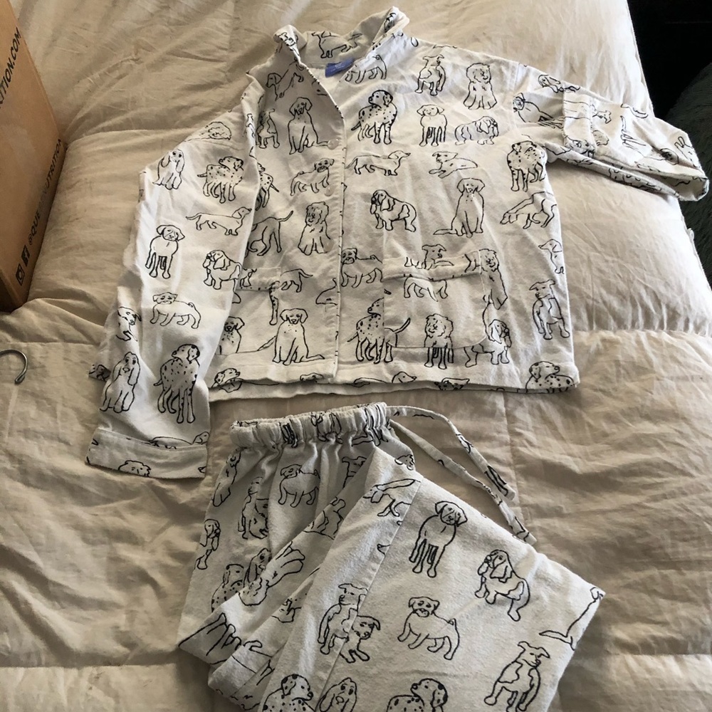Pine cone hill dog doodle flannel pajamas
